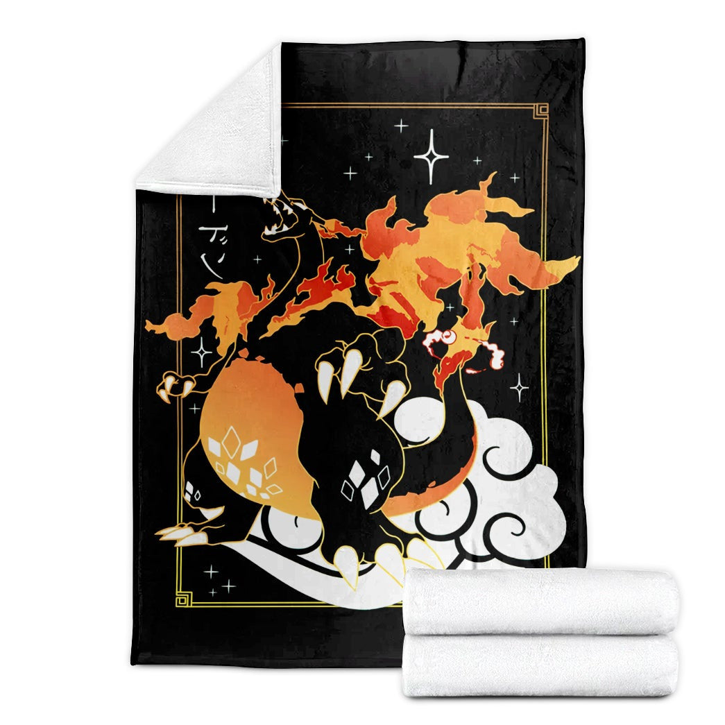 Anime Pkm Charizard Vmax Soft Blanket