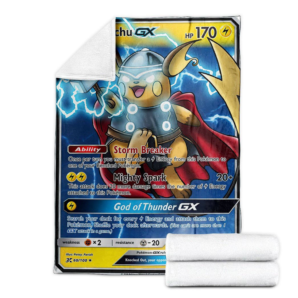 Anime Pkm Thorchu Gx Custom Soft Blanket