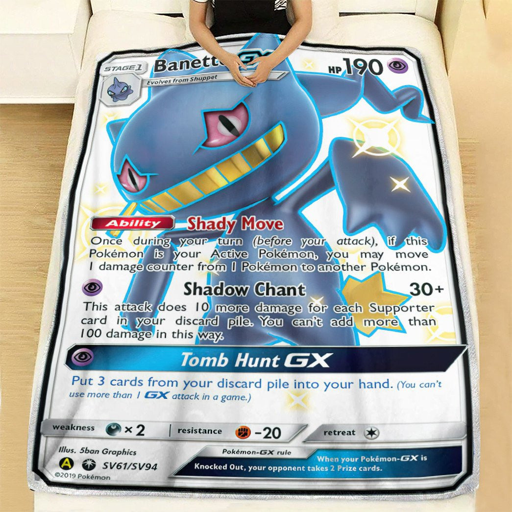 Anime Pkm Banette-Gx Celestial Storm Custom Soft Blanket