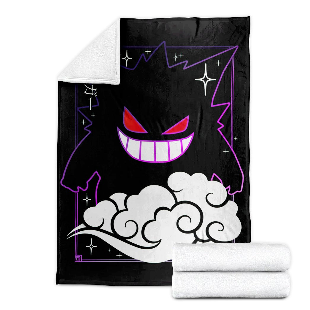 Anime Pkm Gengar Soft Blanket