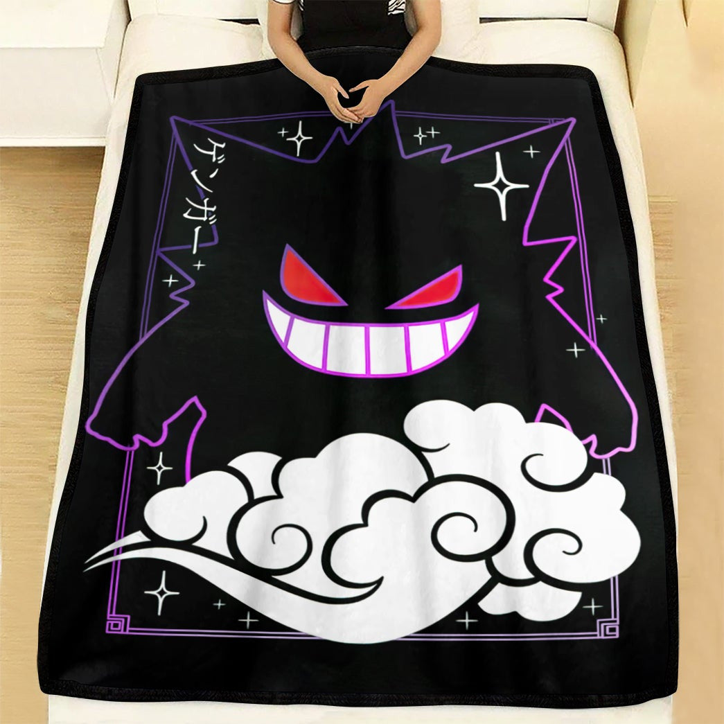 Anime Pkm Gengar Soft Blanket