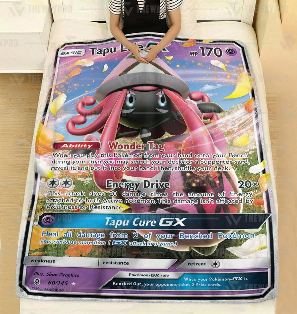 Anime Pkm Tapu Lele Gx Guardians Rising Custom Soft Blanket