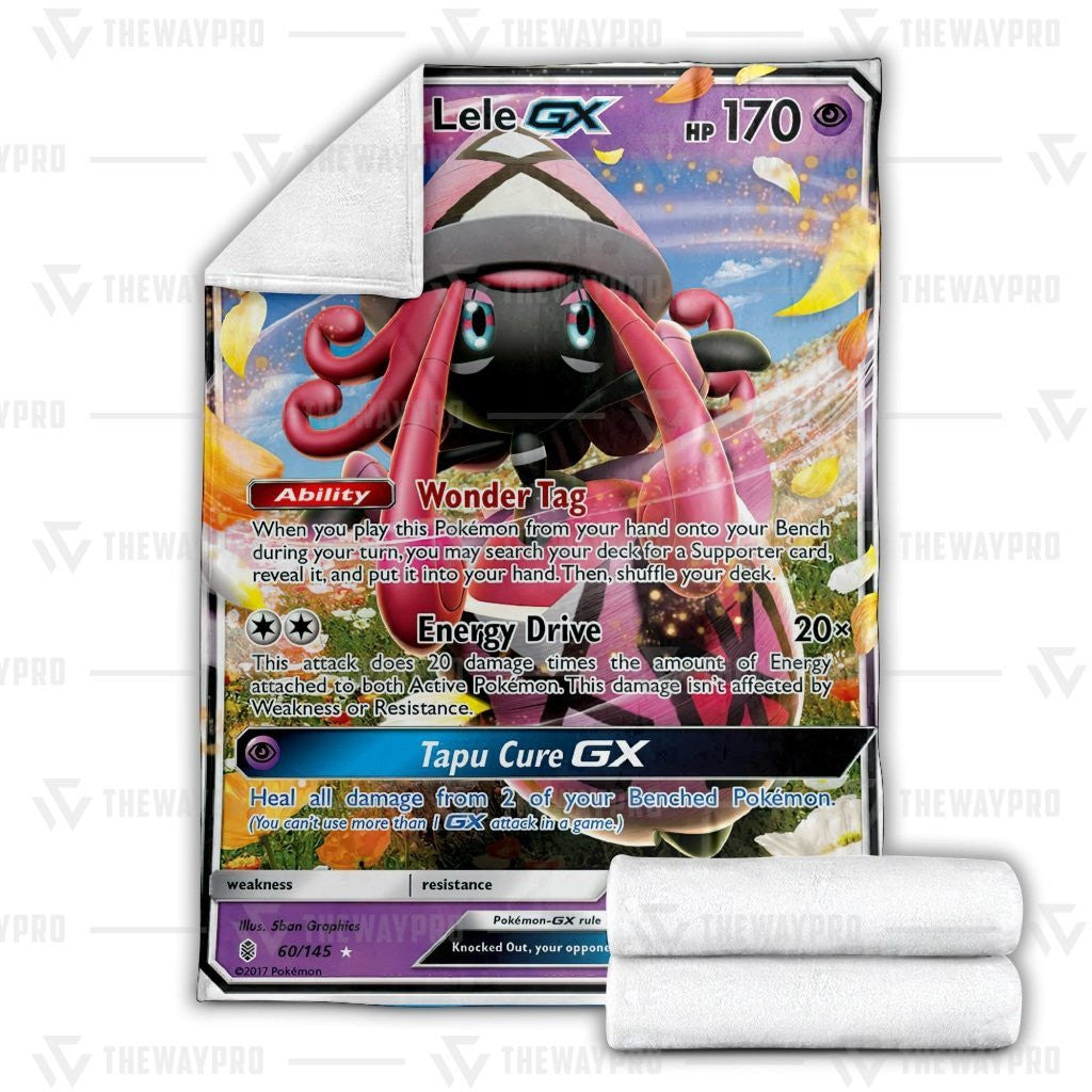 Anime Pkm Tapu Lele Gx Guardians Rising Custom Soft Blanket