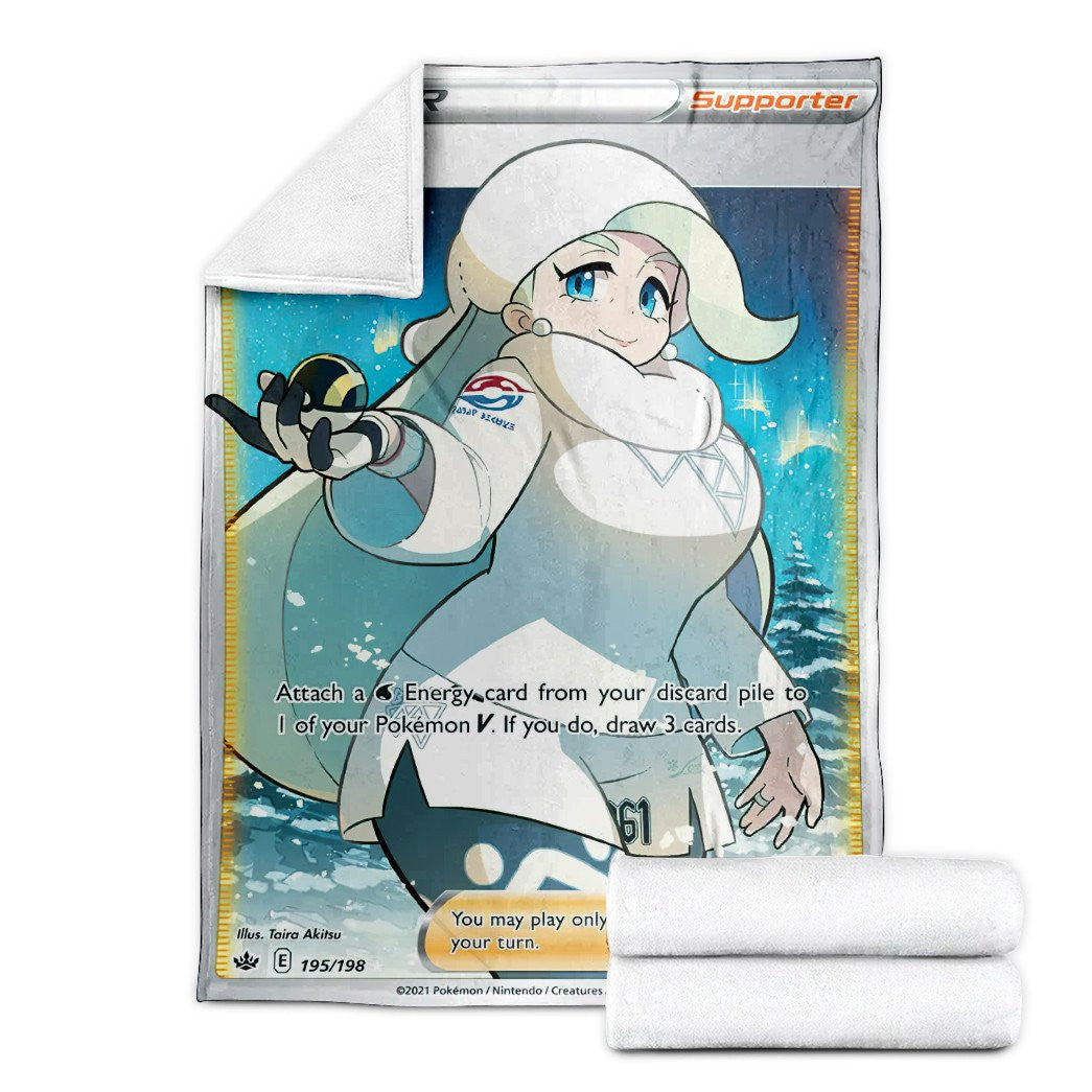 Anime Pkm Melony Trainer Custom Soft Blanket