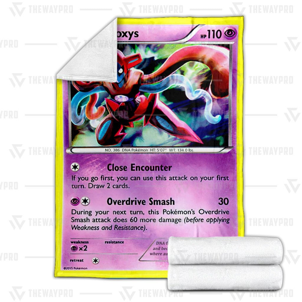 Pkm Deoxys Cosplay Custom Soft Blanket