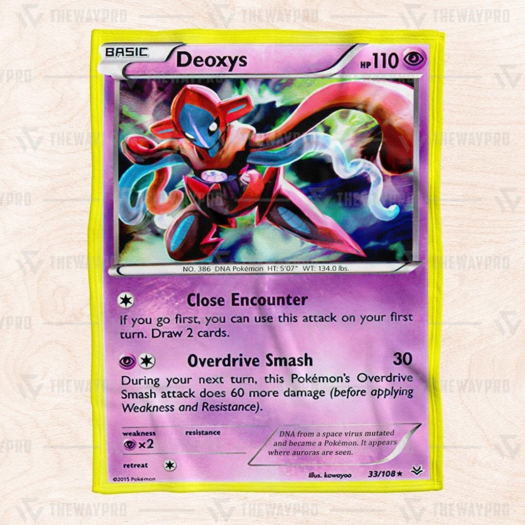 Pkm Deoxys Cosplay Custom Soft Blanket