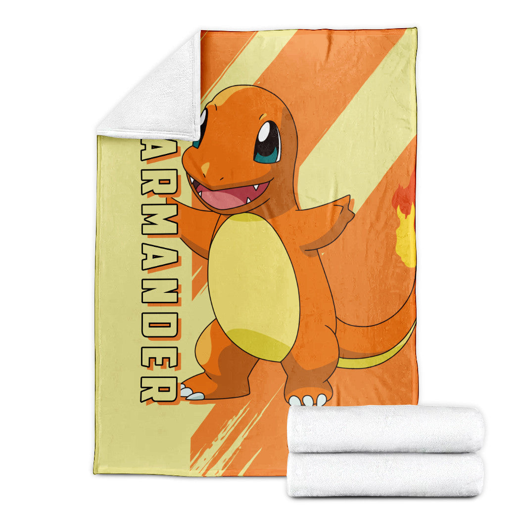 Anime Pkm Charmander Custom Soft Blanket XO10032224