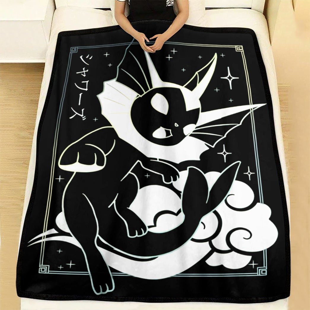 Anime Pkm Vaporeon Soft Blanket