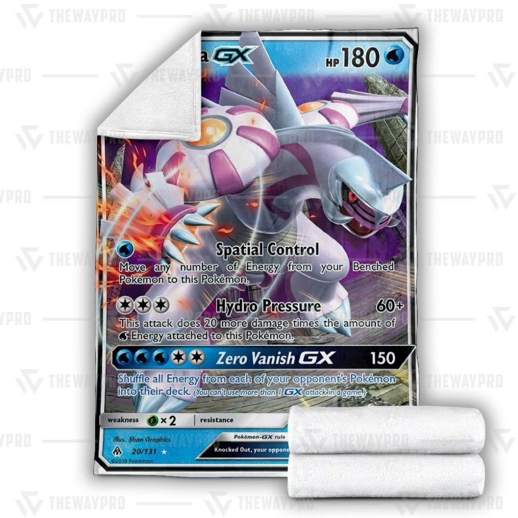 Anime Pkm Palkia Gx Forbidden Light Custom Soft Blanket