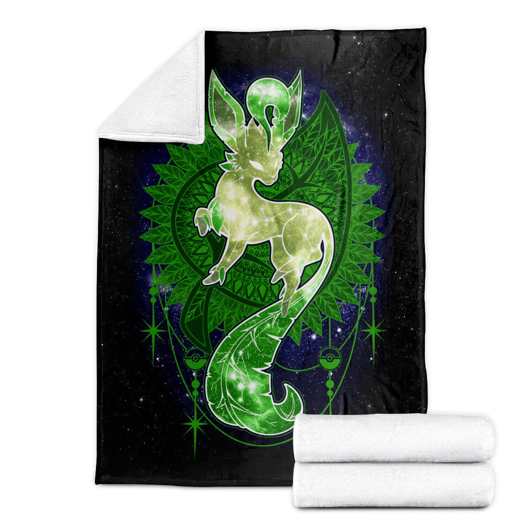 Anime Pkm Leafeon Starry Custom Soft Blanket XO1103226