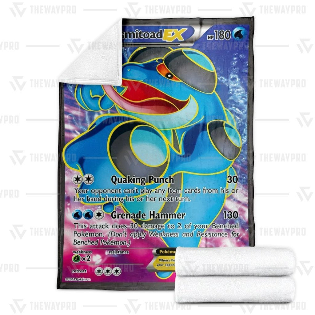 Anime Pkm Seismitoad Ex Custom Soft Blanket