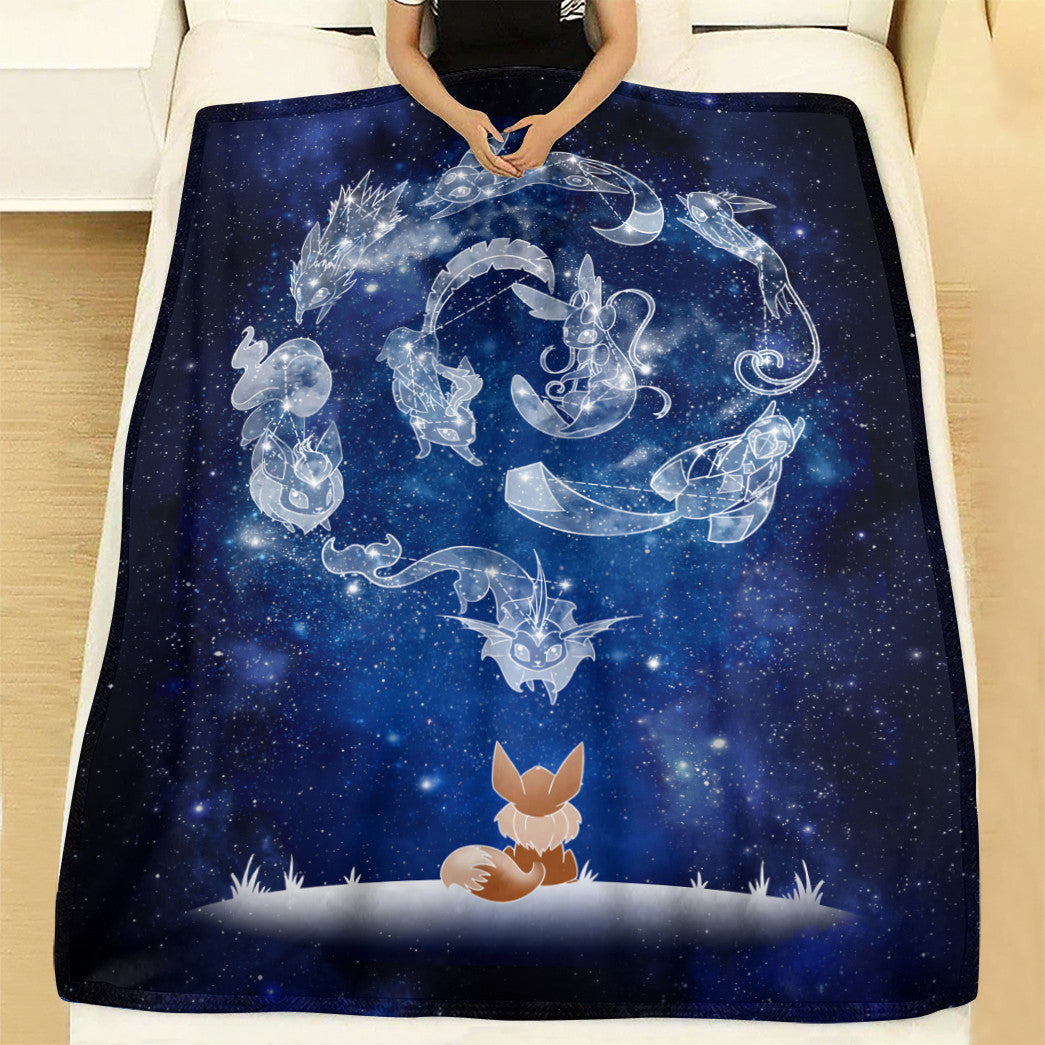 Anime Pkm Starry Evolutions Custom Soft Blanket XO11032212