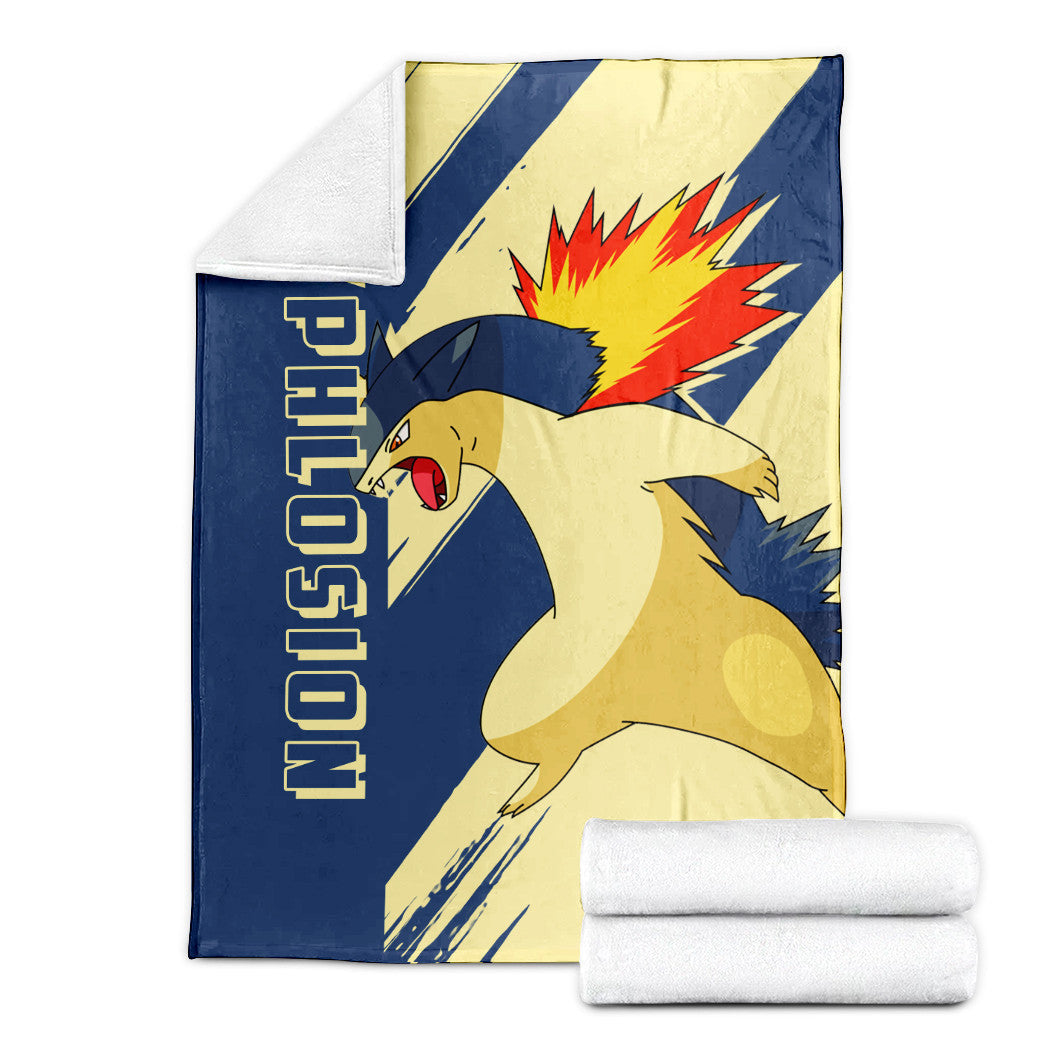 Anime Pkm Typhlosion Custom Soft Blanket XO1003228