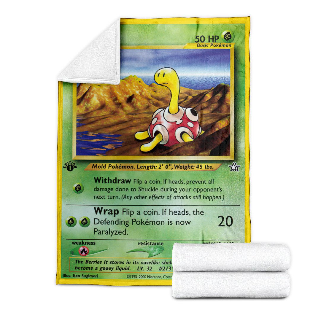 Anime Pkm Shuckle Neo Genesis Custom Soft Blanket