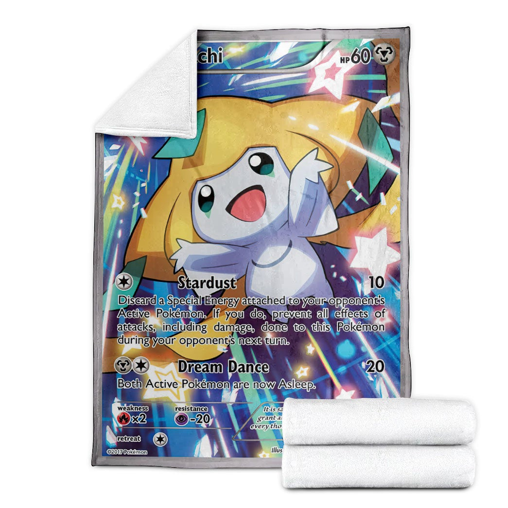 Anime Pkm Jirachi Xy Promos Custom Soft Blanket