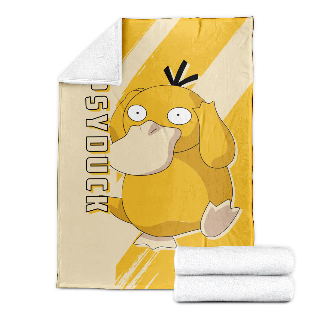 Anime Pkm Psyduck Custom Soft Blanket XO10032215