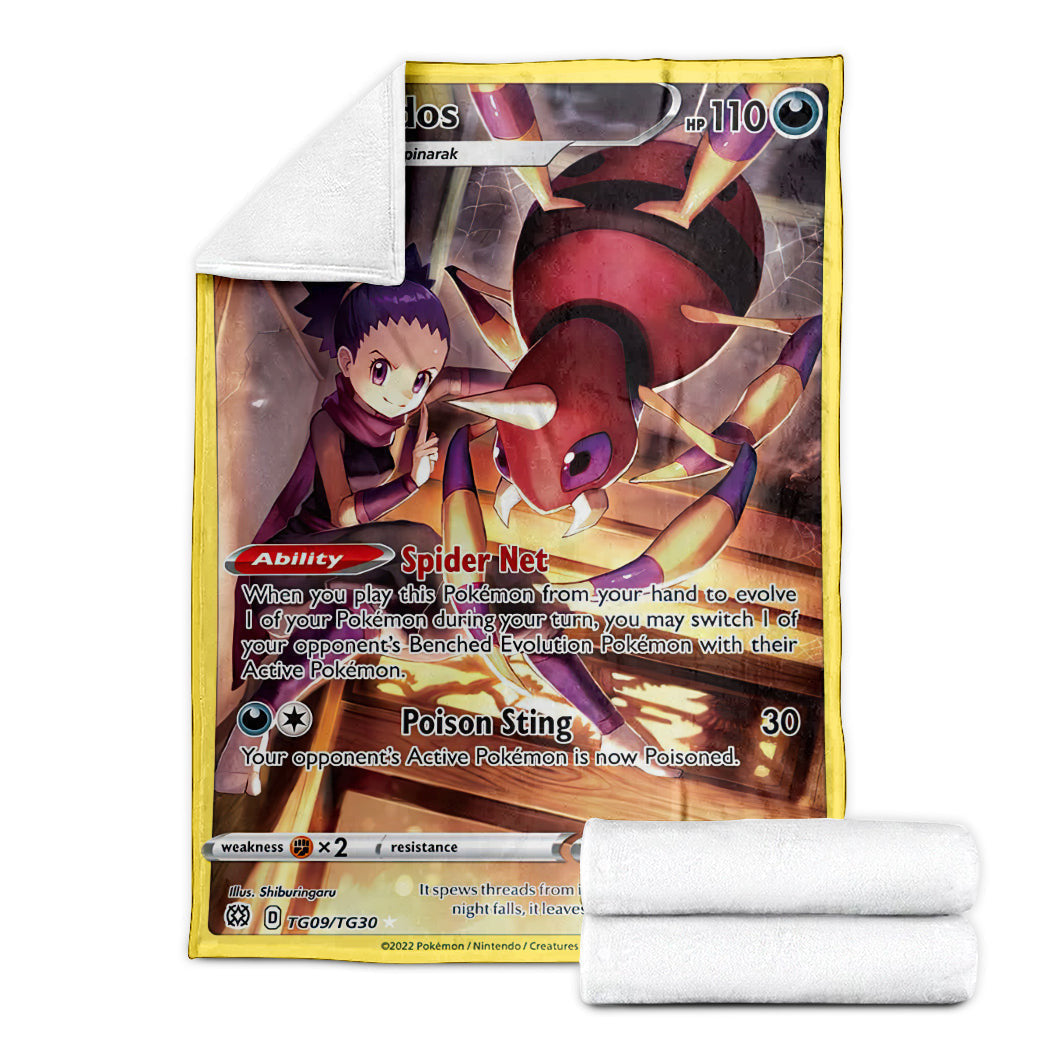 Anime Pkm Ariados 2022 Soft Blanket