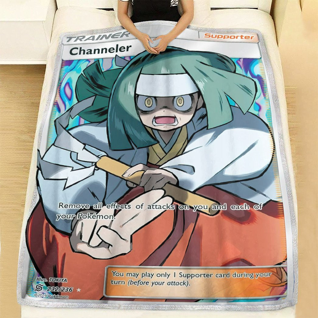 Anime Pkm Channeler Trainer Custom Soft Blanket