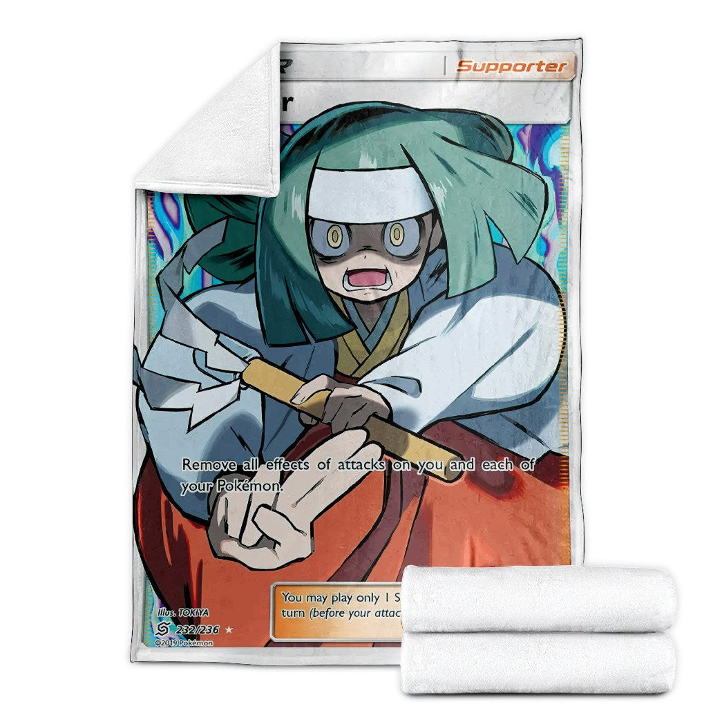 Anime Pkm Channeler Trainer Custom Soft Blanket