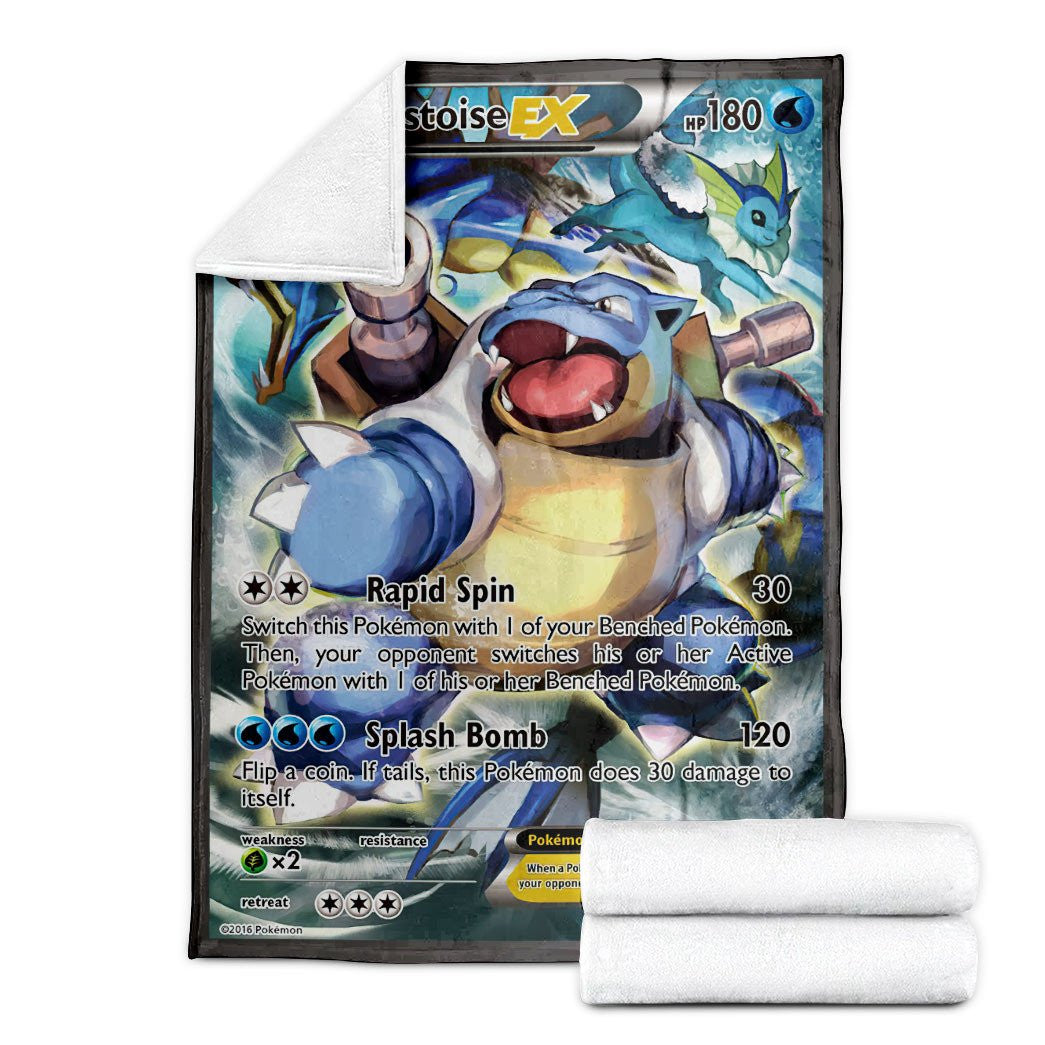 Anime Pkm Blastoise-Ex Xy Promos Custom Soft Blanket