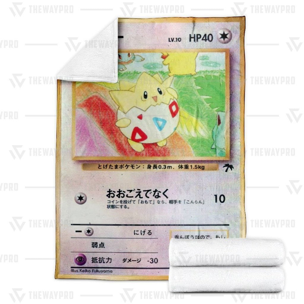 Anime Pkm Togepi Southern Islands Japanese Version Custom Soft Blanket