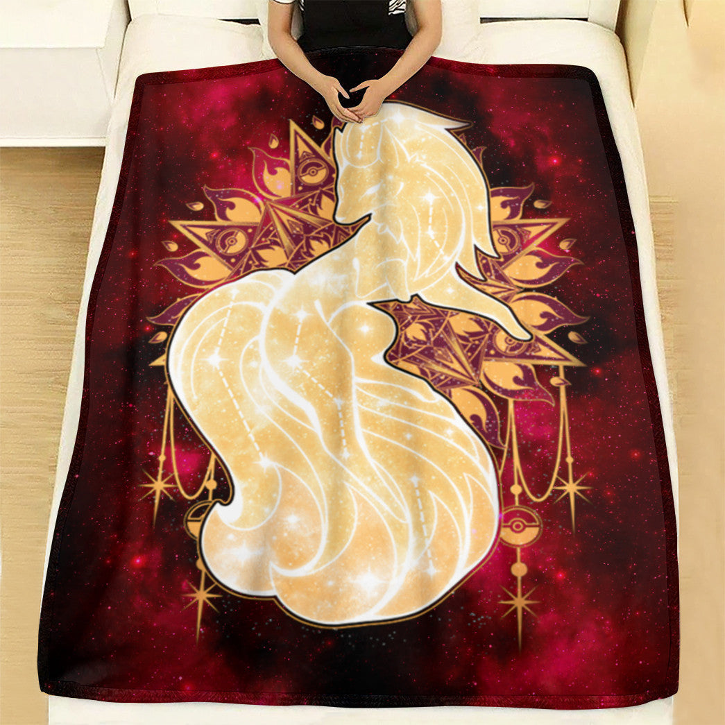 Anime Pkm Starry Kitsune Custom Soft Blanket XO1103224