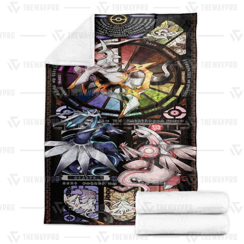 Anime Pkm Legendary Custom Soft Blanket