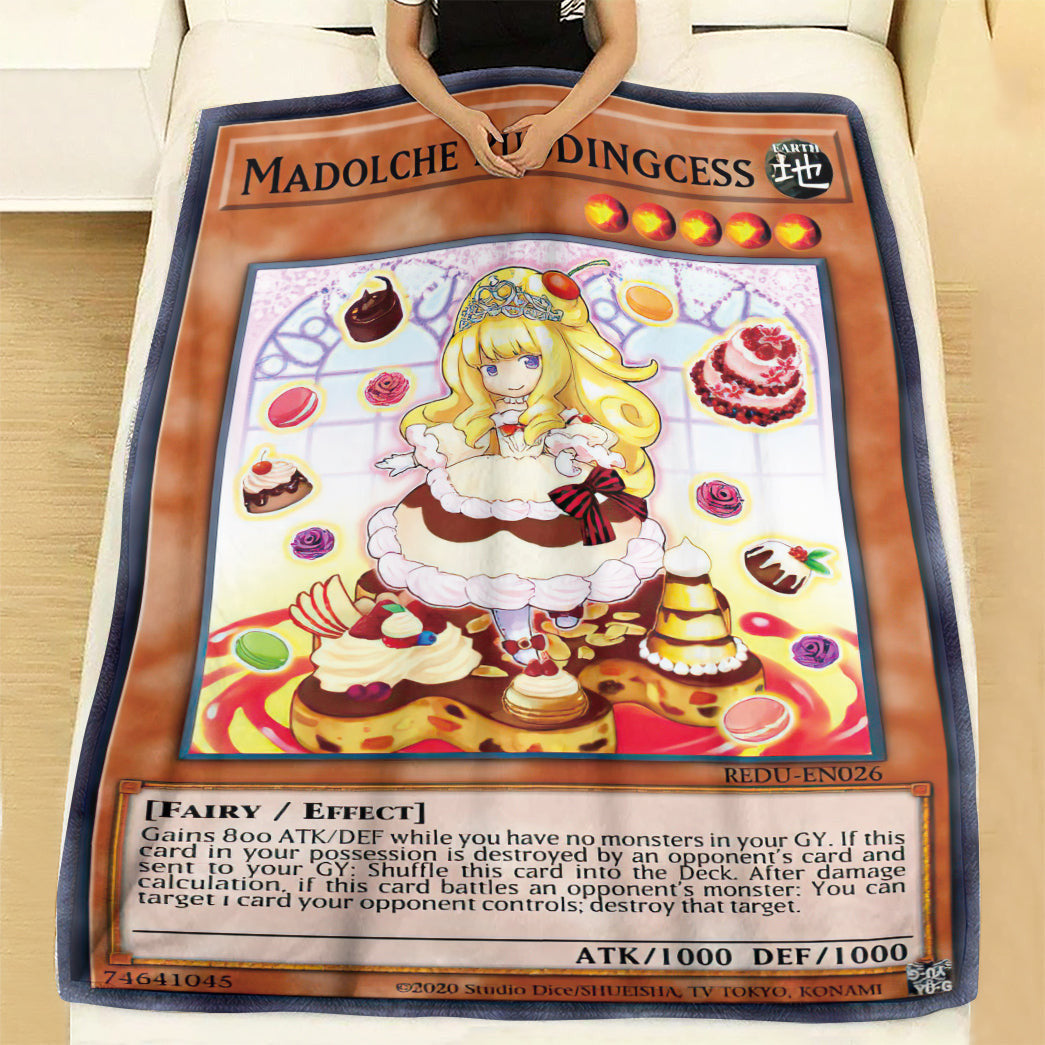 Anime Yugioh Madolche Puddingcess Custom Soft Blanket