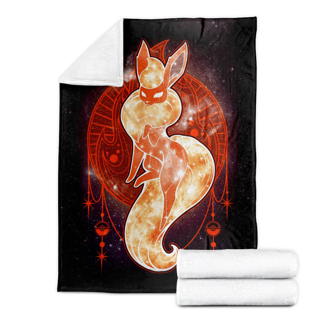 Anime Pkm Flareon Starry Custom Soft Blanket XO1103225