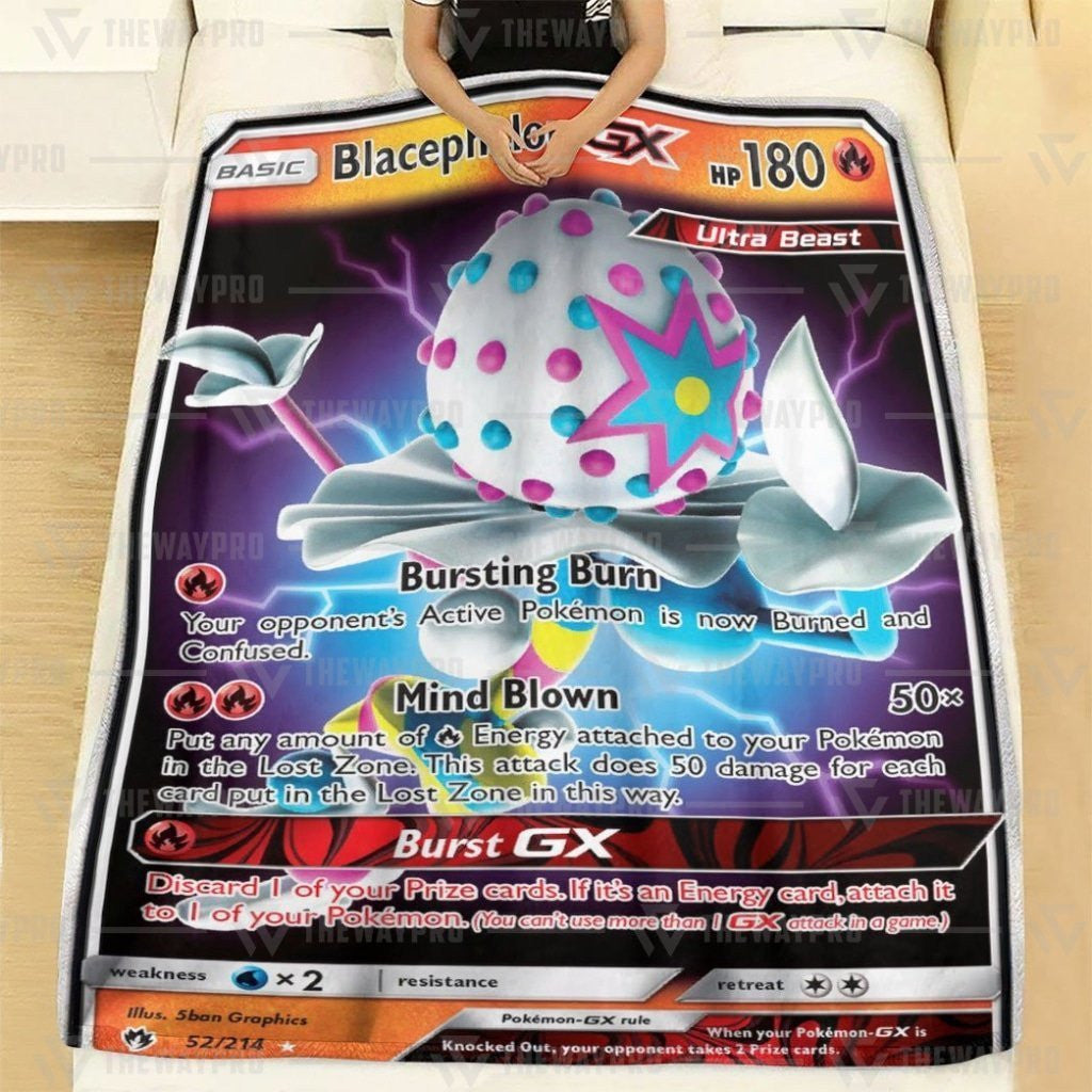 Anime Pkm Blacephalon-Gx Custom Soft Blanket