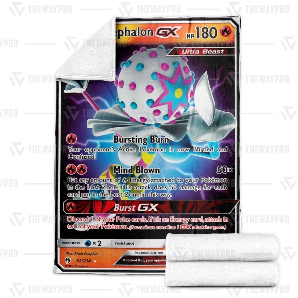 Anime Pkm Blacephalon-Gx Custom Soft Blanket