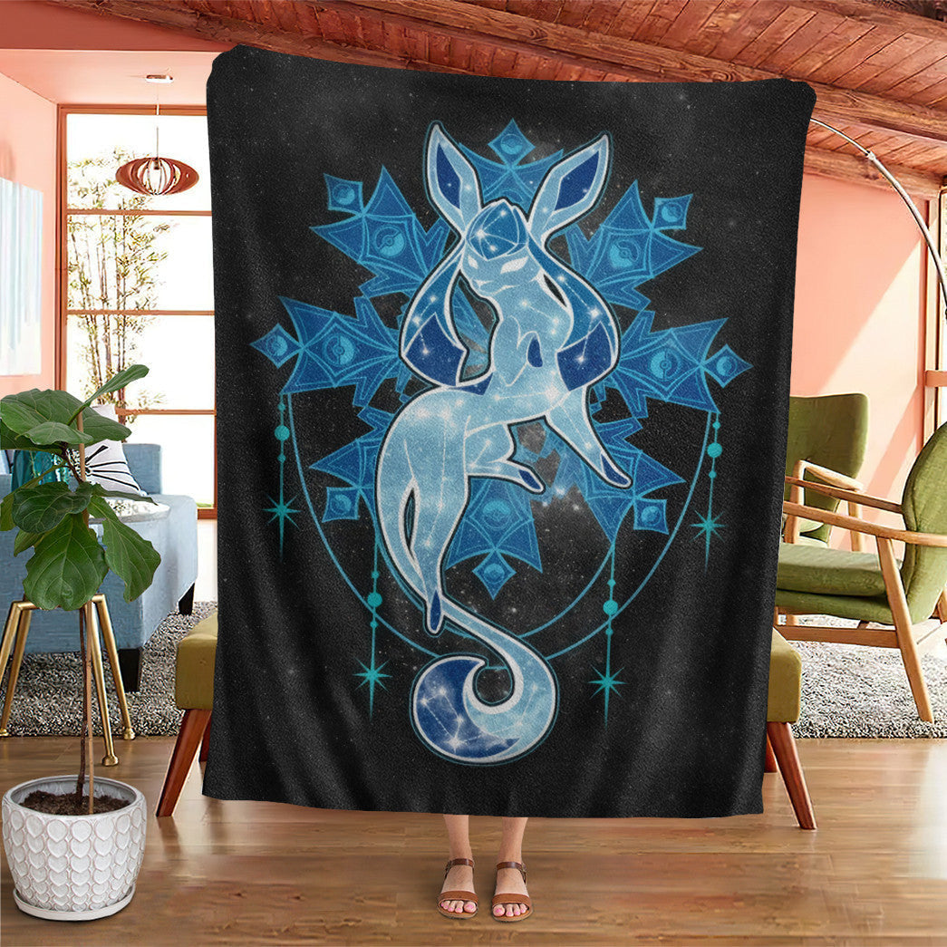 Anime Pkm Starry Sky Of Ice Custom Soft Blanket XO11032210