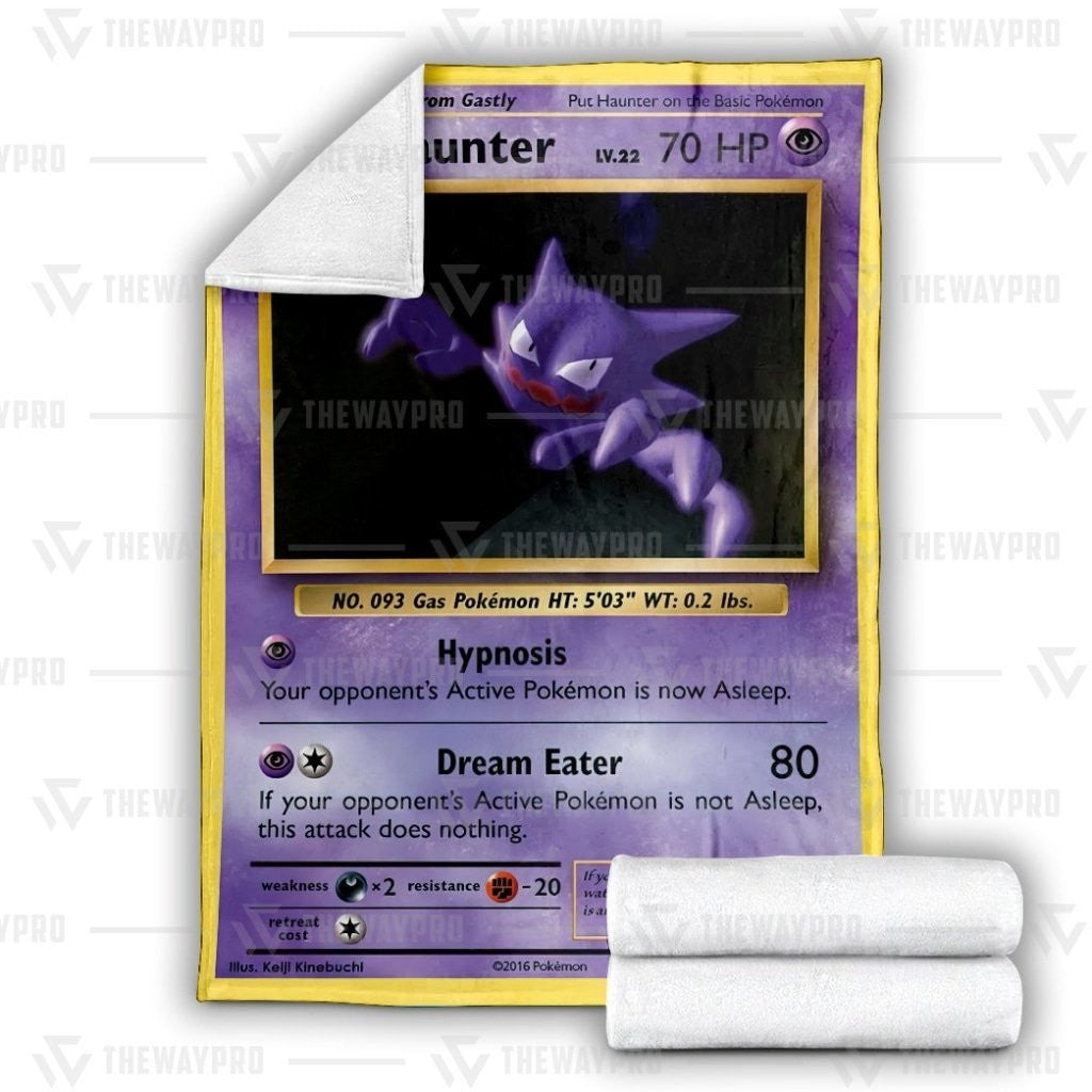 Anime Pkm Haunter Custom Soft Blanket