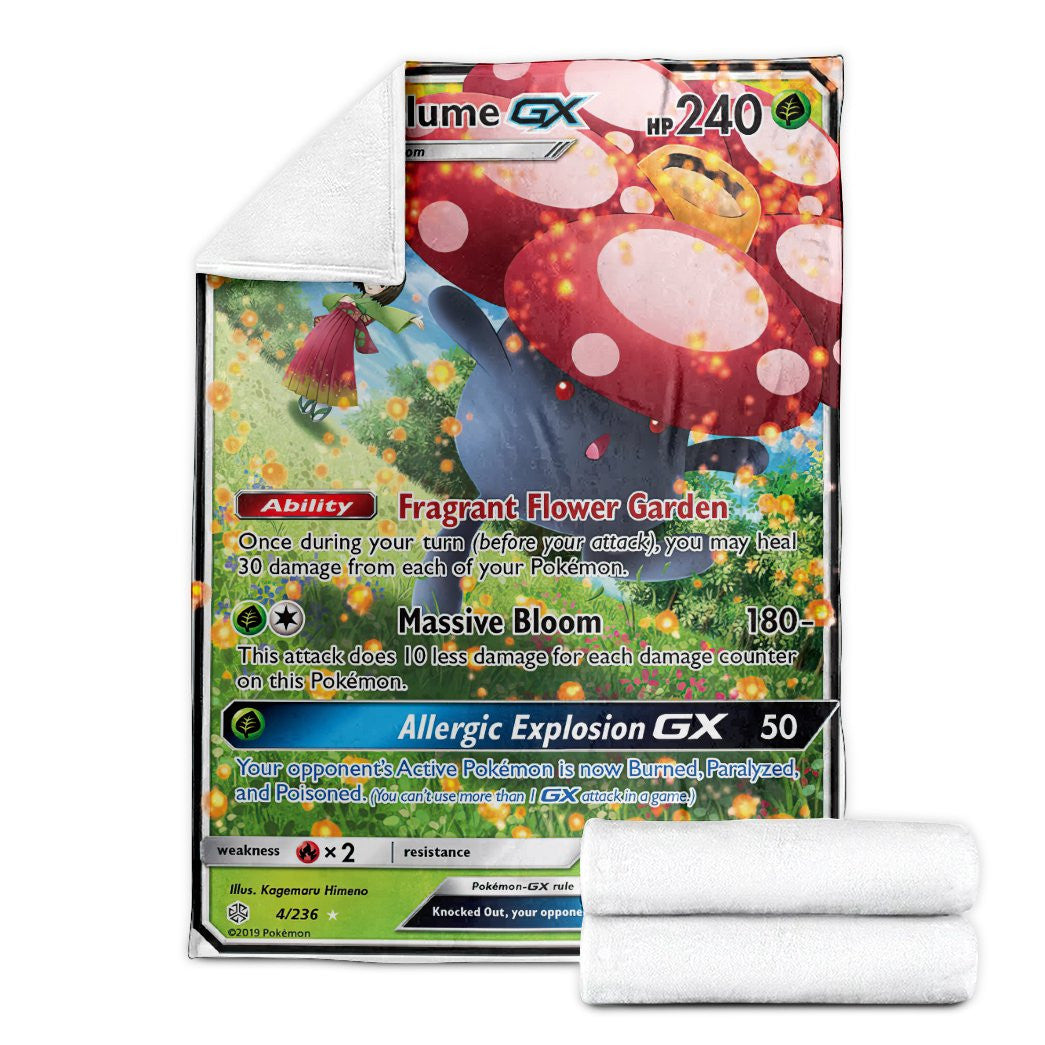 Anime Pkm Vileplume-Gx Cosmic Eclipse Custom Soft Blanket