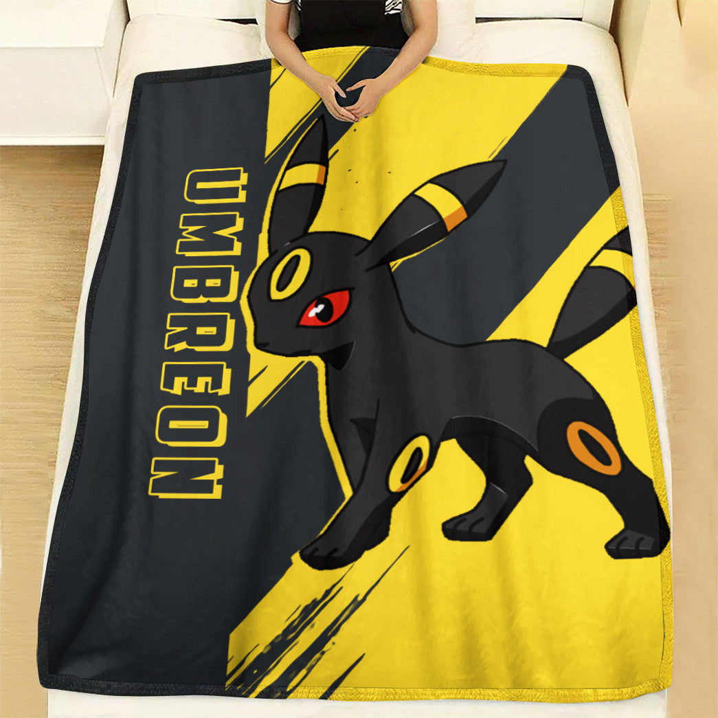 Anime Pkm Umbreon Custom Soft Blanket XO10032225