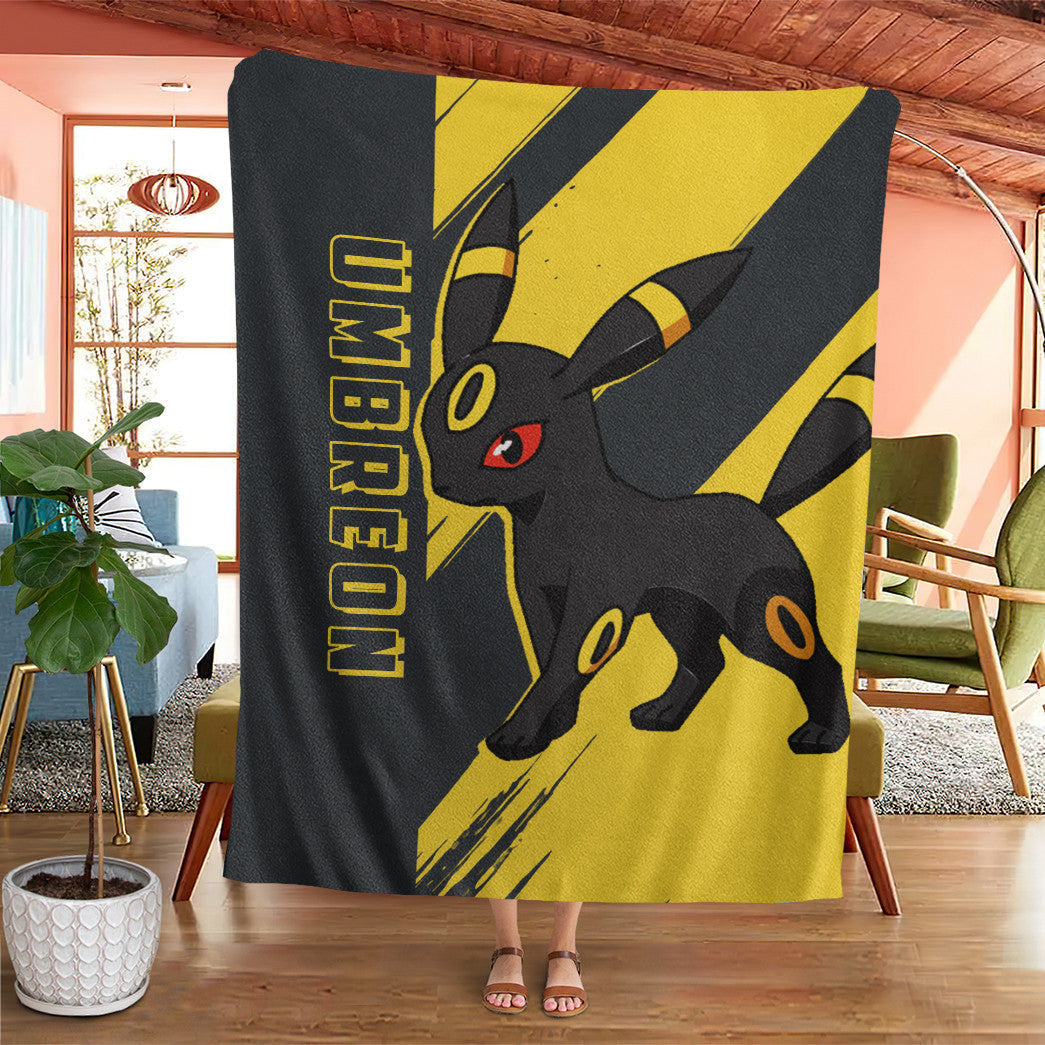 Anime Pkm Umbreon Custom Soft Blanket XO10032225