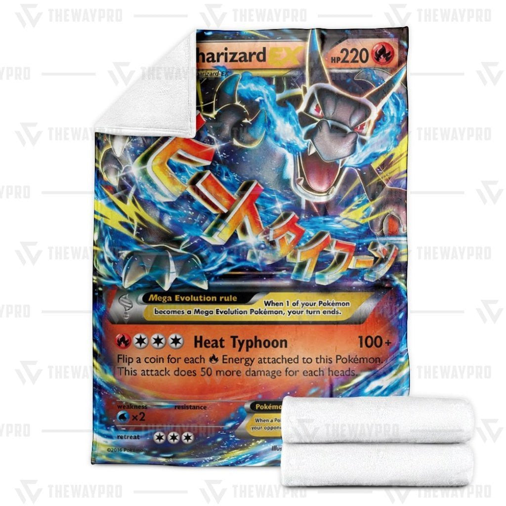 Anime Pkm M Charizard-Ex · Generations Custom Soft Blanket