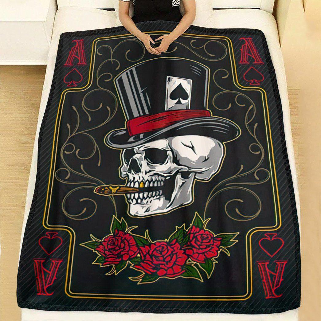 Playing Cards The A Custom Soft Blanket