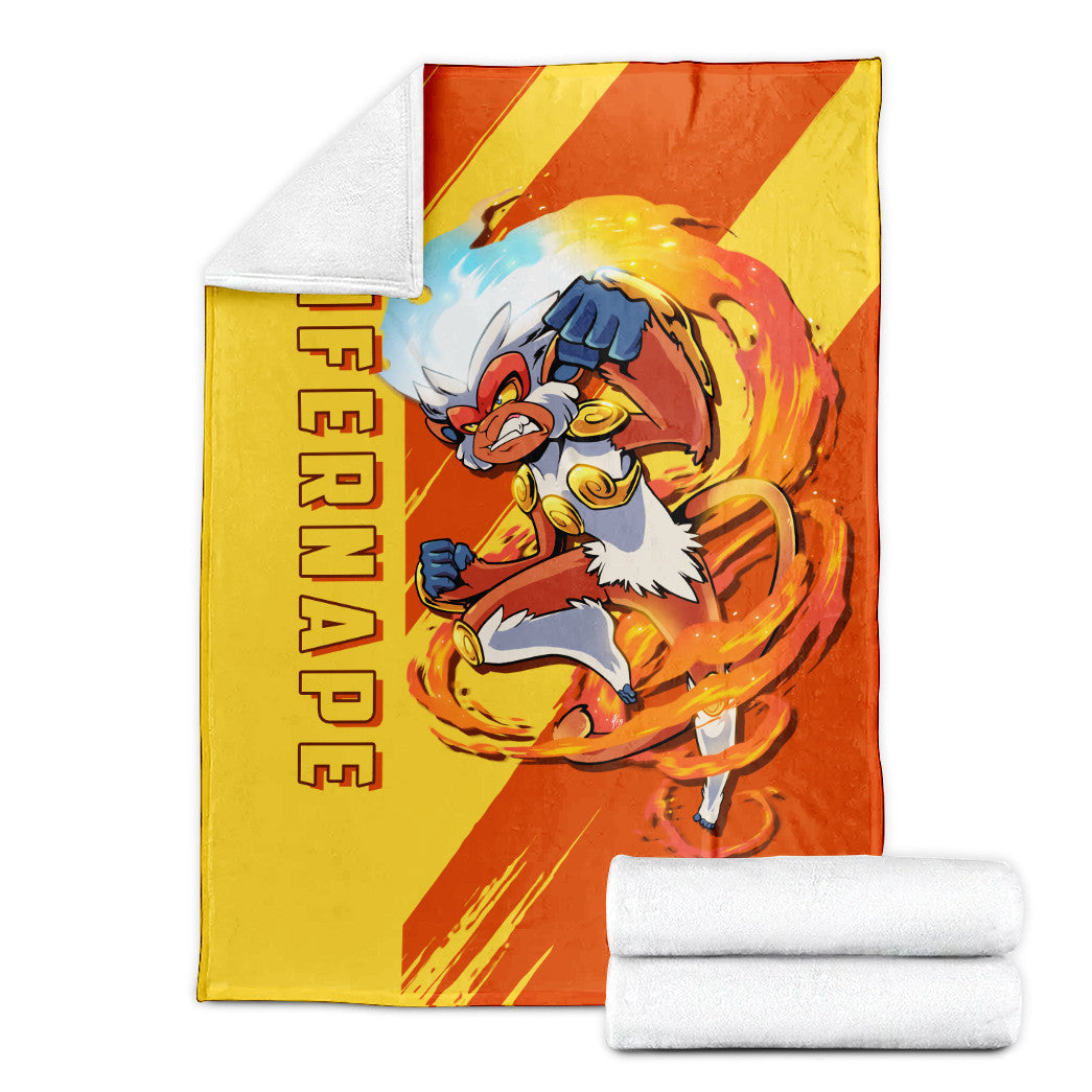 Anime Pkm Infernape Custom Soft Blanket XO10032222