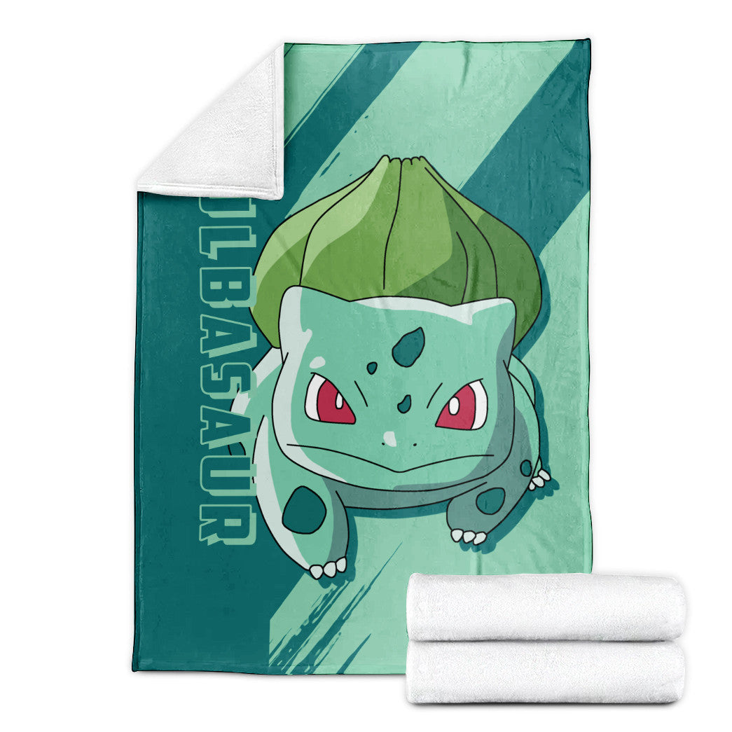 Anime Pkm Bulbasaur Custom Soft Blanket XO10032219