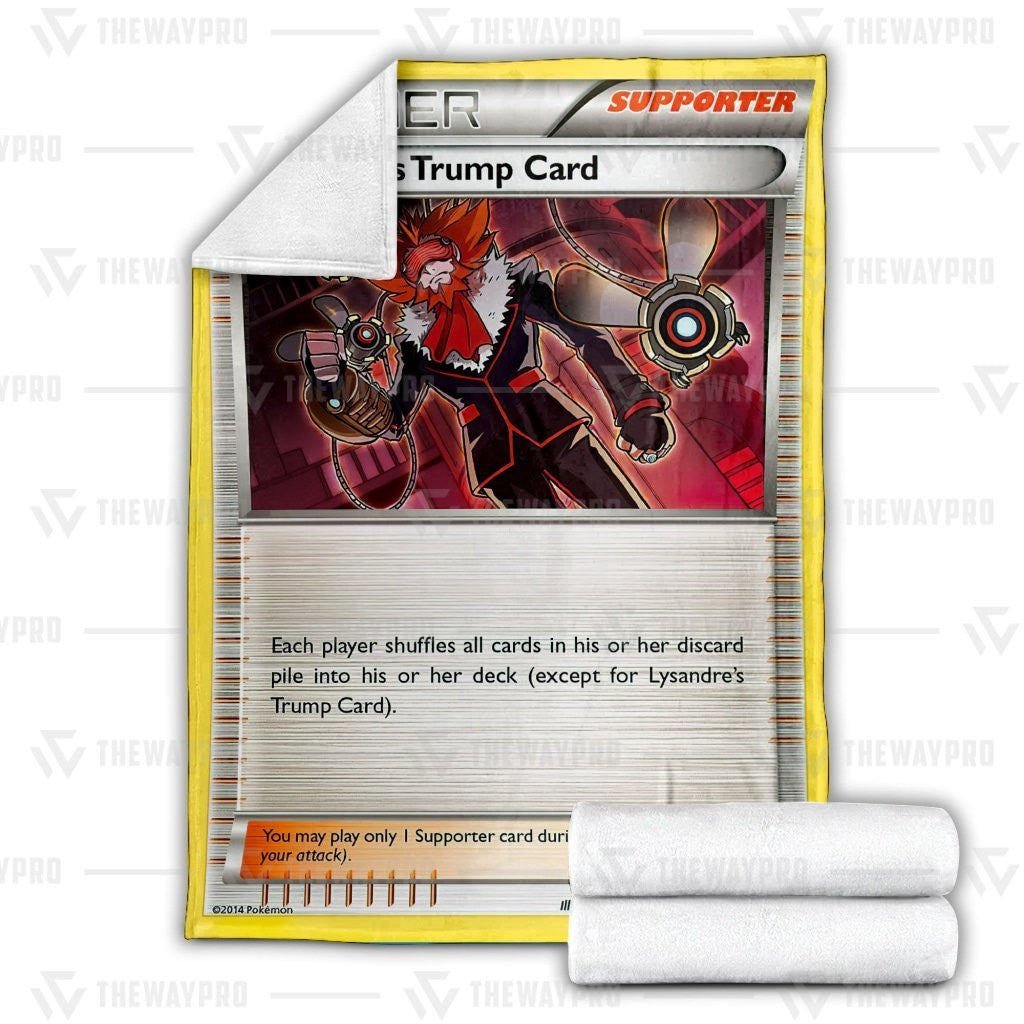 Anime Pkm Lysandres Trump Card Phantom Forces Custom Soft Blanket