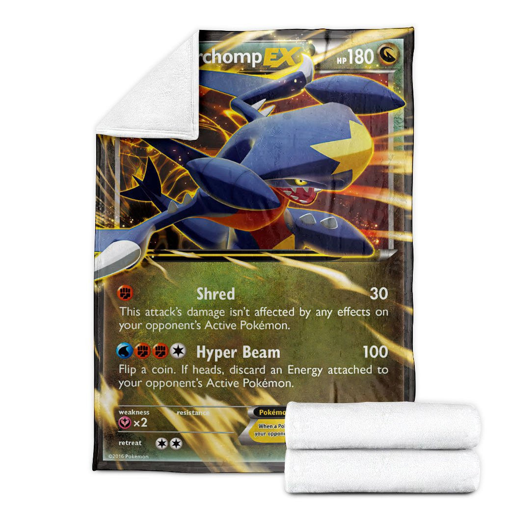 Anime Pkm Garchomp-Ex Xy Promos Custom Soft Blanket