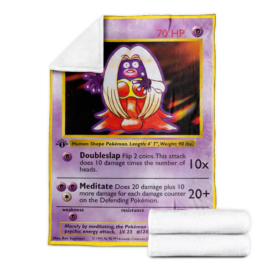 Anime Pkm Jynx Base Set Custom Soft Blanket