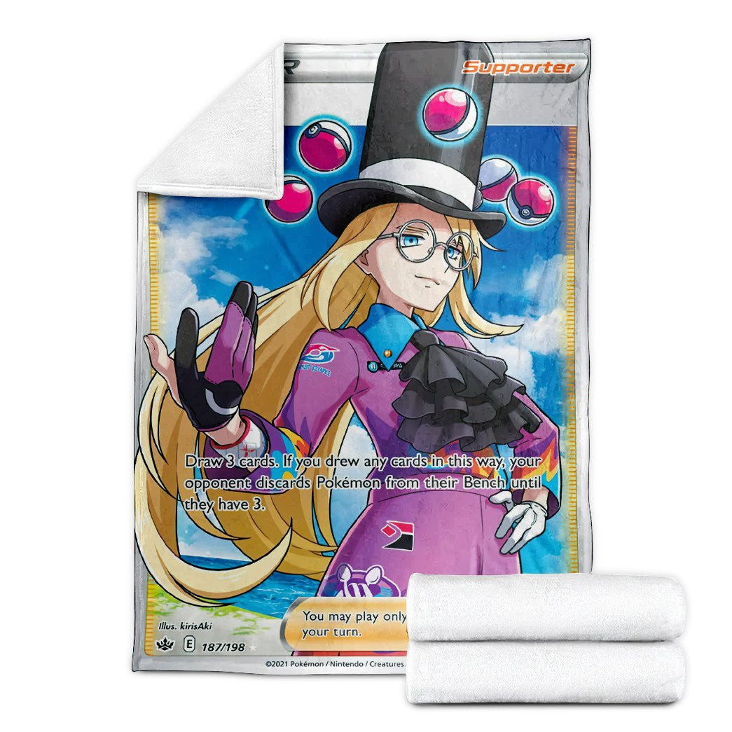 Anime Pkm Avery Trainer Custom Soft Blanket