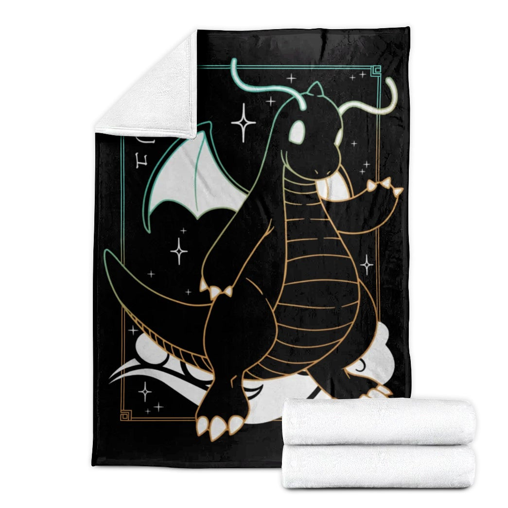 Anime Pkm Dragonite Soft Blanket