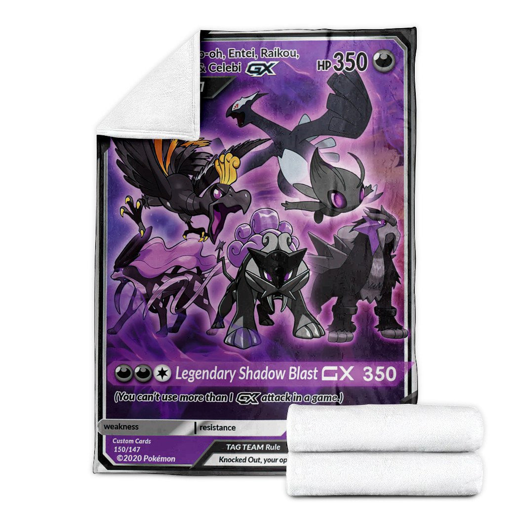 Anime Pkm Shadow Legend Tag Team Gx Custom Soft Blanket