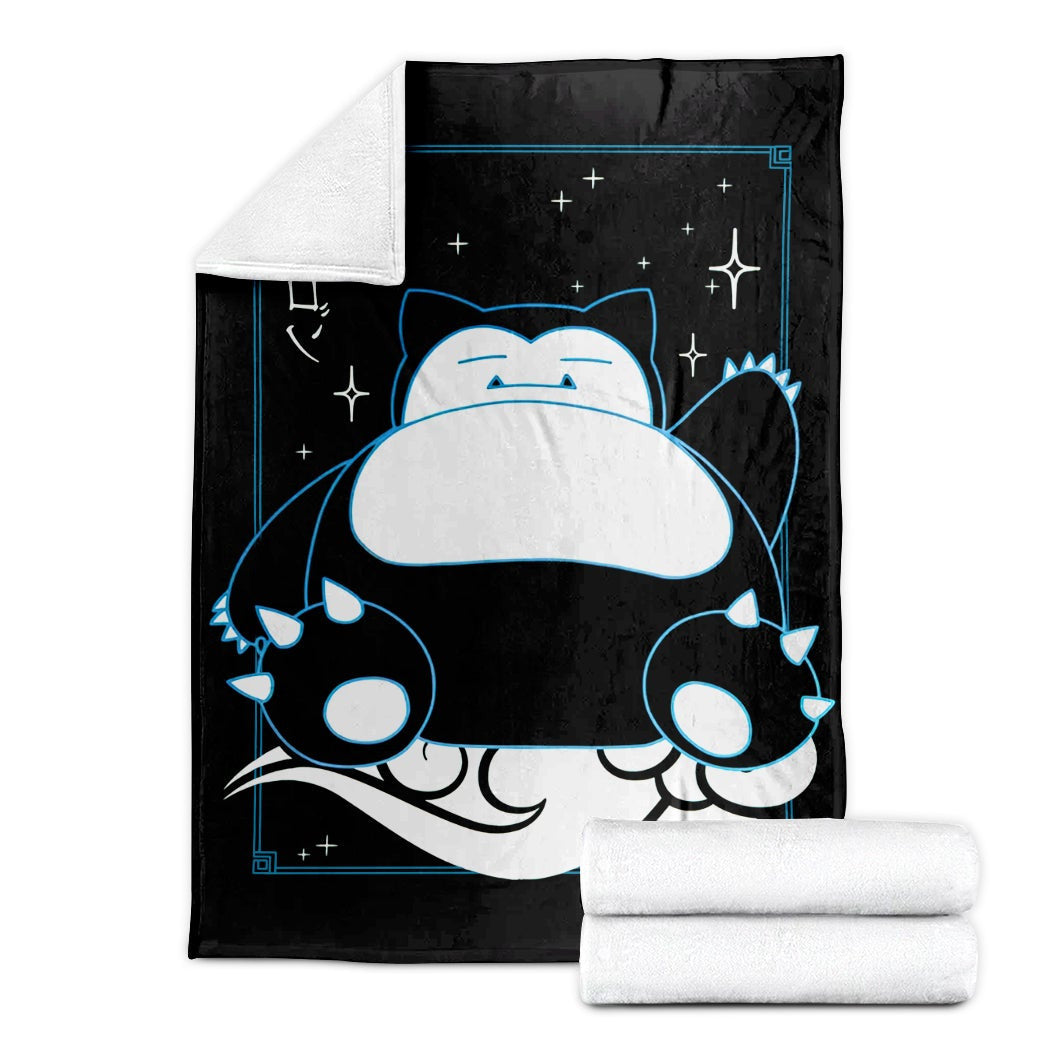 Anime Pkm Snorlax Soft Blanket