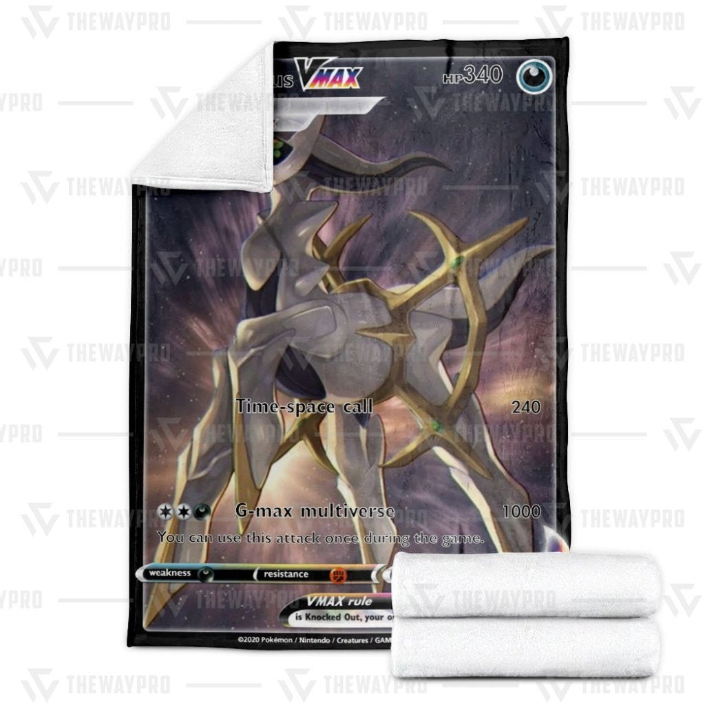 Anime Pkm Arceus God Of All Pokémon Custom Soft Blanket