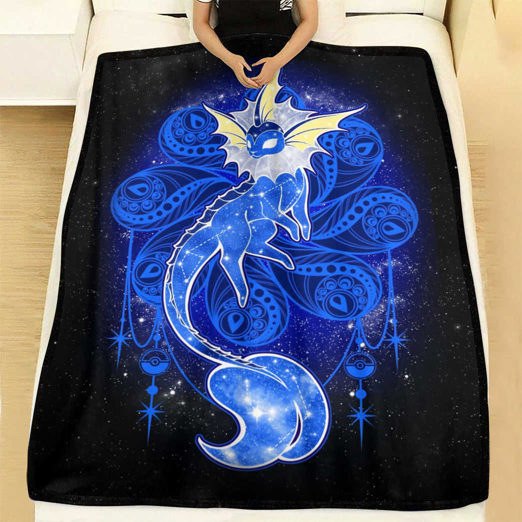 Anime Pkm Vaporeon Starry Custom Soft Blanket XO1103221