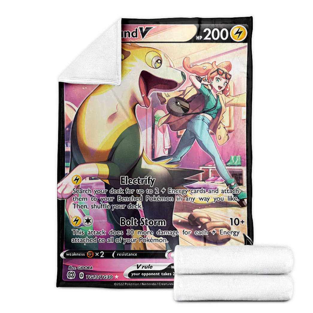 Anime Pkm Bontund V 2022 Soft Blanket